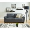 Ensemble Canapés 3 + 2 MELLOW Tissu Gris Droit fixe