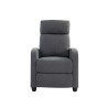 Fauteuil inclinable ALVA en tissu gris fonction push back