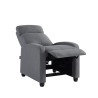 Fauteuil inclinable ALVA en tissu gris fonction push back