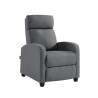 Fauteuil inclinable ALVA en tissu gris fonction push back