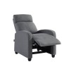 Fauteuil inclinable ALVA en tissu gris fonction push back