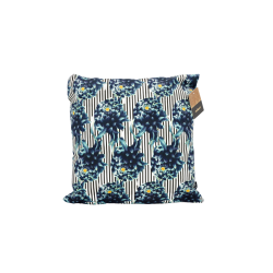 Coussin CACHAREL FLOWER imprimé rayures et fleurs