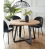 Table à manger ronde FRED placage chêne 120cm