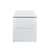 Bureau GINZA verre trempé transparent 120cm