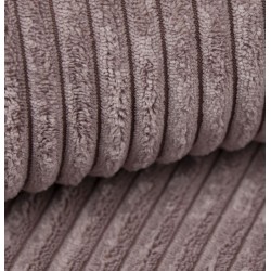 Canapé d'angle MIRA convertible et réversible velours côtelé mauve