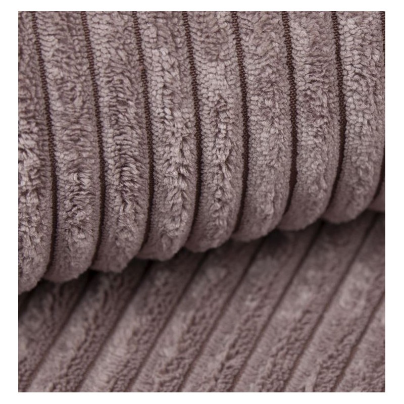 Canapé d'angle MIRA convertible et réversible velours côtelé mauve