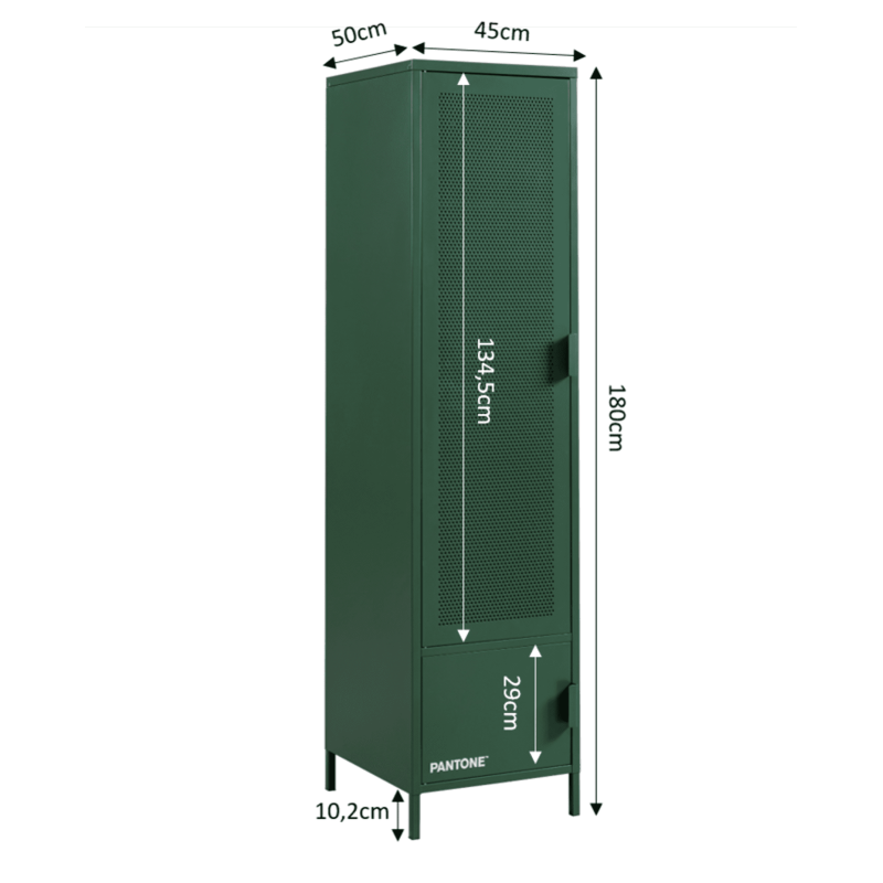 Vestiaire PANTONE métal kaki h180cm