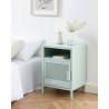 Table de chevet PANTONE métal vert menthe 40cm
