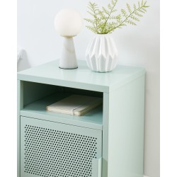 Table de chevet PANTONE métal vert menthe 40cm