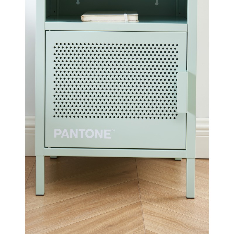 Table de chevet PANTONE métal vert menthe 40cm