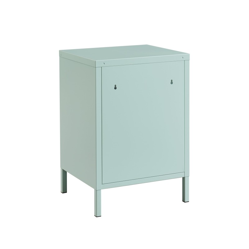 Table de chevet PANTONE métal vert menthe 40cm