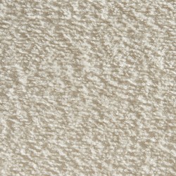 Lot de 2 chaises ZOE tissu bouclette écru pieds métal noir