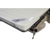 BAHIA Canapé convertible 3 places crème matelas Simmons 140cm