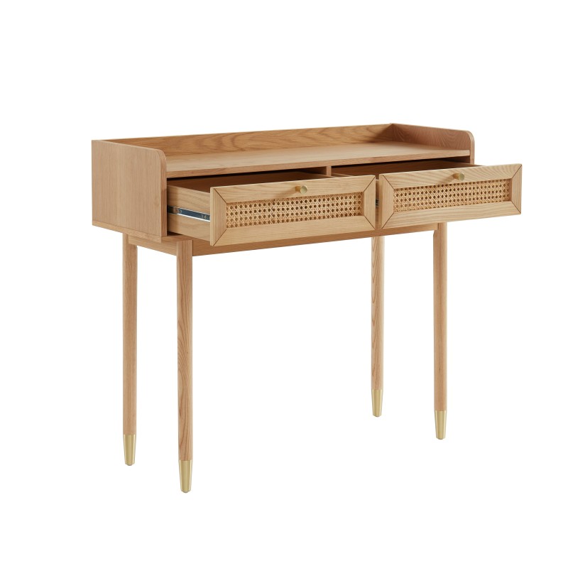 Console LEON cannage véritable