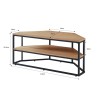 Meuble tv d'angle BRIXTON placage frêne 120cm