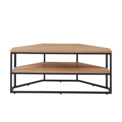 Meuble tv d'angle BRIXTON placage frêne 120cm