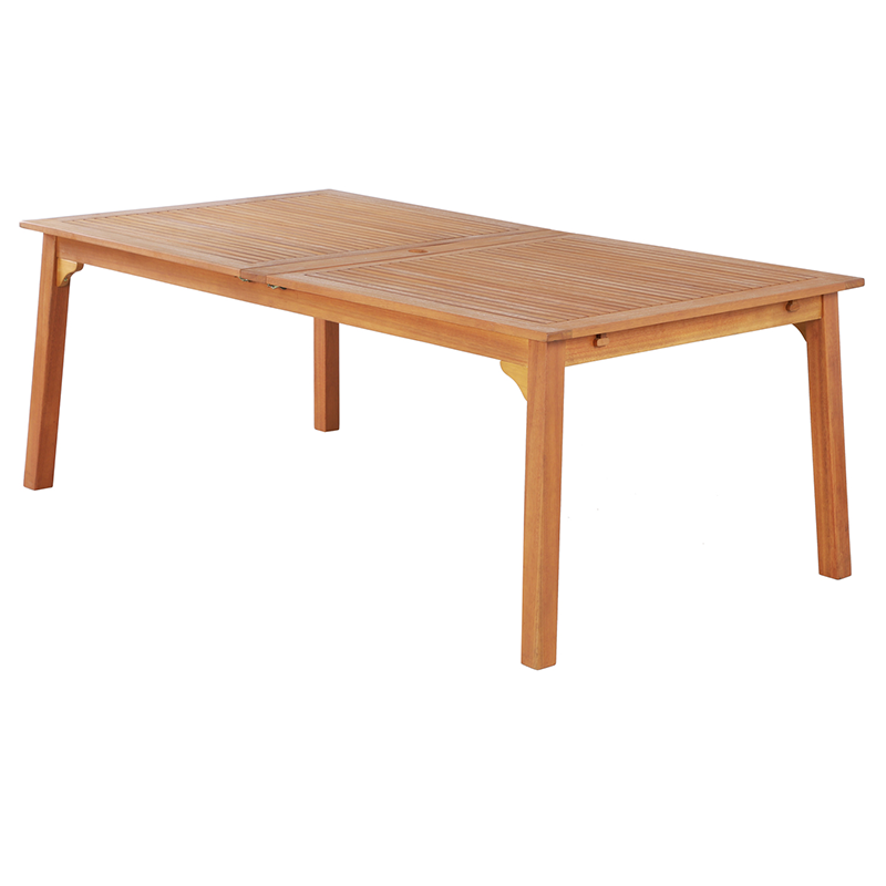 Ensemble repas de jardin CARINI 8 personnes en bois d'eucalyptus FSC