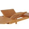 Ensemble repas de jardin PRATONAT 6 places en bois d'eucalyptus FSC 120/180 cm