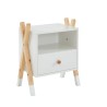 Table de chevet TIPI blanc et pin massif 46cm