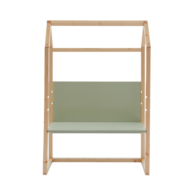 Bureau enfant cabane TINY vert et pin massif évolutif Bureau enfant cabane TINY vert et pin massif évolutif