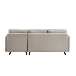Canapé angle IDAHO tissu sable angle fixe