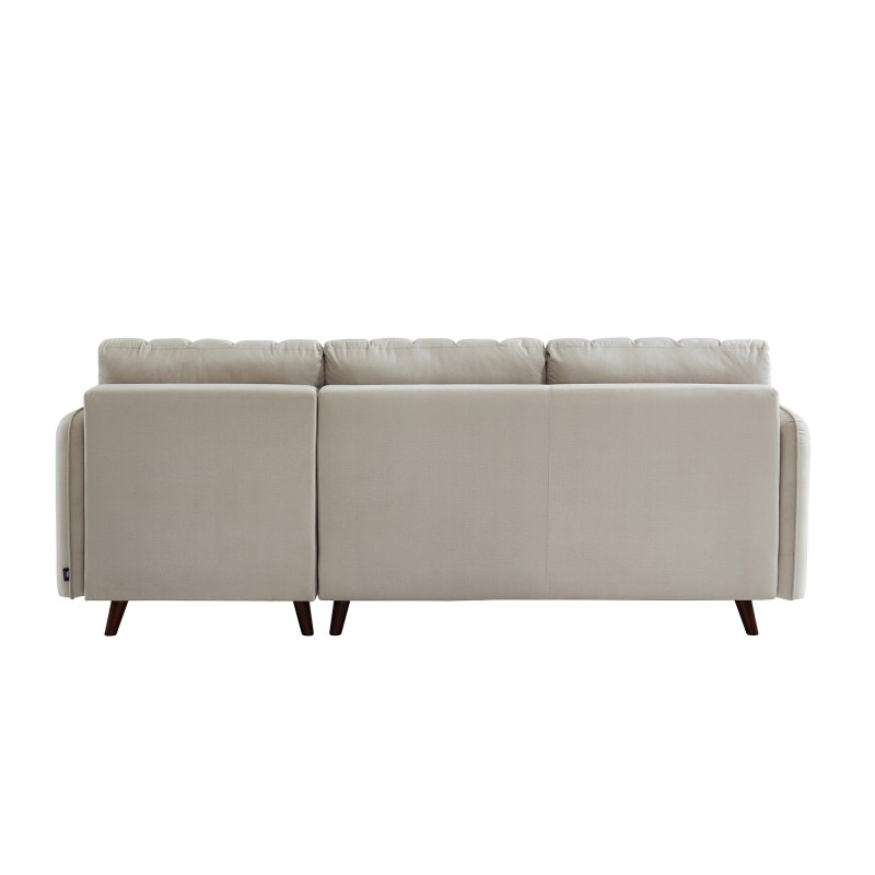Canapé angle IDAHO tissu sable angle fixe