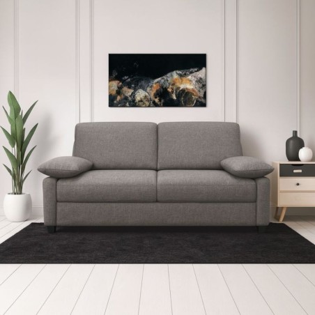 IMAGINE BD Canapé convertible 3 places taupe Rapido Simmons 15cm