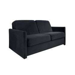XEUS Canapé convertible 3 places gris anthracite-matelas Diva Literie 140cm