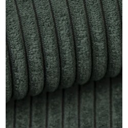 Canapé droit AMIR convertible velours côtelé vert 3 places