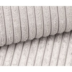 Canapé d'angle AMIR convertible et réversible velours côtelé beige 4 places