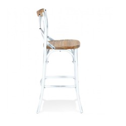 Tabouret de bar COTTAGE – vue de côté, style rétro vintage