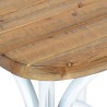 Tabouret de bar COTTAGE – détail finition bois effet vieilli