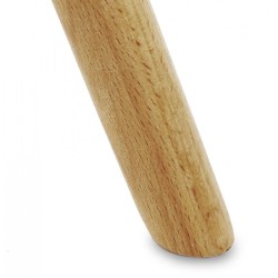 Chaise MELIS blanche – détail de l’assise ergonomique