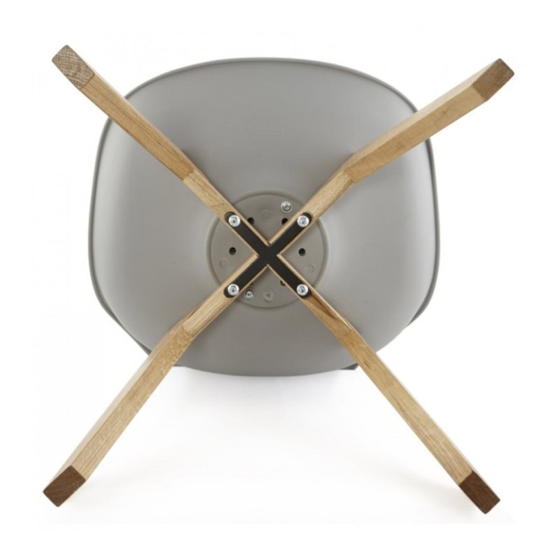 Pieds en chêne massif des chaises scandinaves TEKI – lot de 2