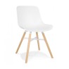 Lot de 4 chaises design GLADYS blanches – packshot produit