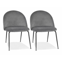 Fauteuil lounge MERMAID en velours gris clair isolé sur fond blanc