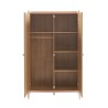 Armoire PABLO rose et cannage rotin 2 portes