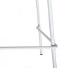 Pieds en métal traité blanc du lot de 4 tabourets de bar GRANO, structure stable et résistante