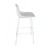 Lot de 4 tabourets de bar GRANO blancs adaptés à un usage professionnel et domestique