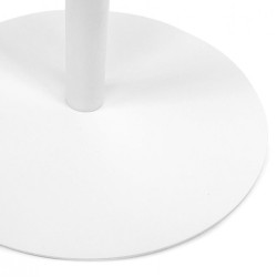 Détail pieds en métal blanc thermolaqué table d’appoint DILA H45 ronde