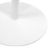 Détail pieds en métal blanc thermolaqué table d’appoint DILA H45 ronde