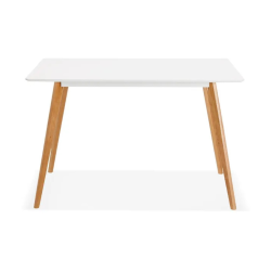 Table ou bureau design MARIUS blanc style scandinave