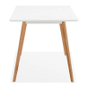 Table/bureau MARIUS blanc 120x80 cm vue de profil, design épuré