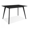 Table/bureau design MARIUS noir 120x80 cm packshot sur fond neutre