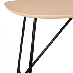 Petite table bureau FIONA en bois finition chêne naturel 142,5 cm