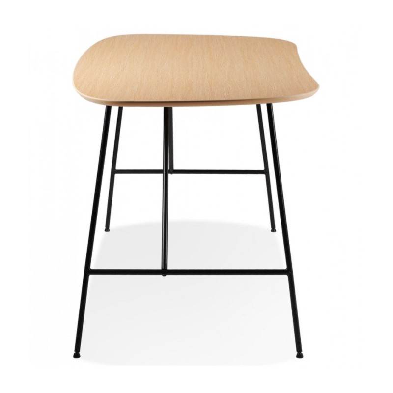 Petite table bureau FIONA en bois finition chêne naturel 142,5 cm