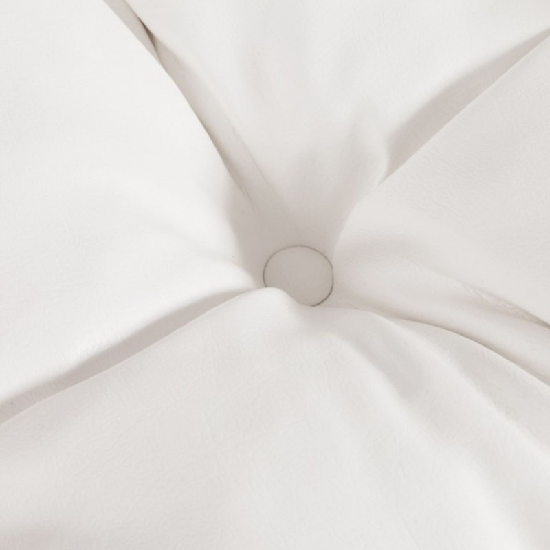 Zoom finitions fauteuil LOFT blanc – coutures et rembourrage