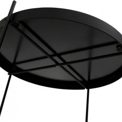 Table d’appoint KOLOS noire pliable idéale pour petits espaces