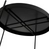 Table d’appoint KOLOS noire pliable idéale pour petits espaces