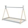 Lit enfant tipi TINY  pin gris  90x190 sommier inclus